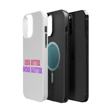 DistinctInk ToughCase for Apple iPhone, Compatible with MagSafe Charging - Less Bitter More Glitter