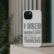 DistinctInk ToughCase for Apple iPhone, Compatible with MagSafe Charging - I Used to Think Moonshine Was Bad For Me