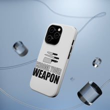 DistinctInk ToughCase for Apple iPhone, Compatible with MagSafe Charging - Choose Your Weapon - Chef Knives