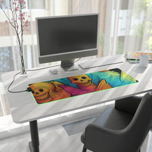 DistinctInk LED Gaming Mouse Pad with The Joy of Connecting Design for Halloween  LGBTQ+ Pride
