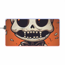 DistinctInk LED Gaming Mouse Pad with Skelly's Halloween Bash Design for Halloween