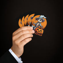 DistinctInk Playing / Poker Cards with Haunted Jack-O'-Skeleton Design for Halloween