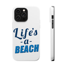 DistinctInk ToughCase for Apple iPhone, Compatible with MagSafe Charging - Life's a Beach