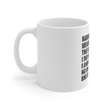 DistinctInk Glossy White Coffee / Tea Mug - Beard - I Make the Rules, Do What I Want