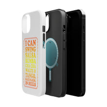 DistinctInk ToughCase for Apple iPhone, Compatible with MagSafe Charging - Swing Salsa Rumba Cha Cha Waltz in Heels