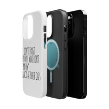 DistinctInk ToughCase for Apple iPhone, Compatible with MagSafe Charging - People Who Don't Meow Back