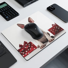DistinctInk Mouse Pad - 1/4" Foam Rubber - Miniature Bull Terrier Puppy