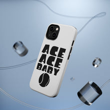 DistinctInk ToughCase for Apple iPhone, Compatible with MagSafe Charging - Ace Ace Baby Tennis