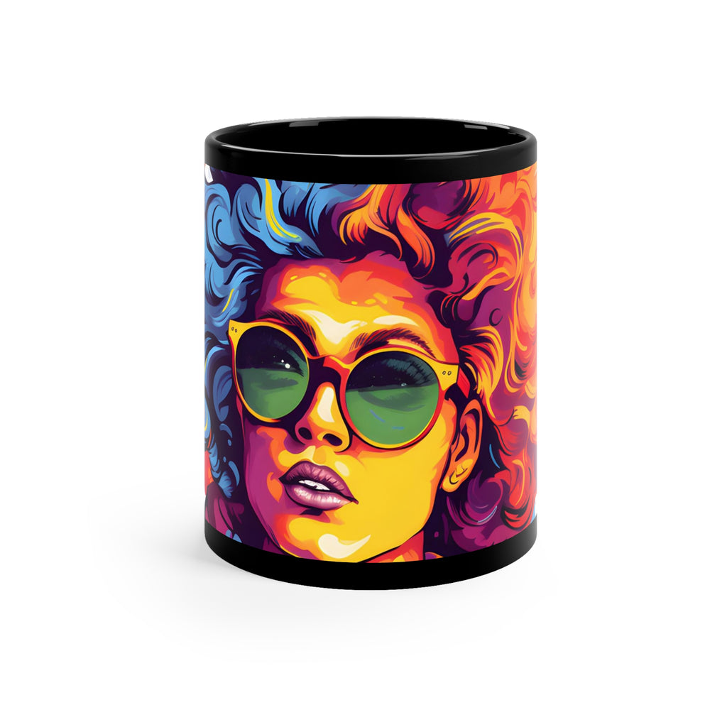 Black Coffee Mug - A World of Words for LGBTQ+ Pride