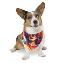 DistinctInk Adjustable Pet Banana Collar with Leading a New Path Design for LGBTQ+ Pride