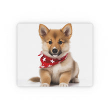 DistinctInk Mouse Pad - 1/4" Foam Rubber - Icelandic Sheepdog Puppy