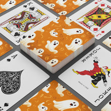 DistinctInk Playing / Poker Cards with Ghost Skeleton Pumpkin Pattern Design for Halloween
