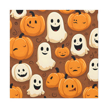 DistinctInk Canvas Wall Art with "Boo-ttifull Skeleton Cartoon Pattern Pumpkin" for Halloween