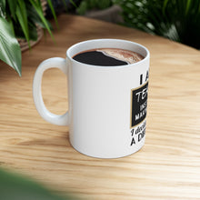 DistinctInk Glossy White Coffee / Tea Mug - I Am A Teacher Make Difference Not Money