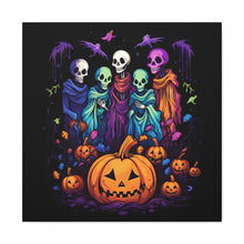DistinctInk Canvas Wall Art with "Mindful Connections" for Halloween LGBTQ+ Pride
