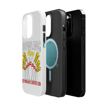 DistinctInk ToughCase for Apple iPhone, Compatible with MagSafe Charging - Bowling Alley The Poor Man's Country Club