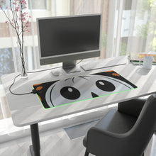 DistinctInk LED Gaming Mouse Pad with Ghost Skeleton Cartoon Pumpkin Design for Halloween