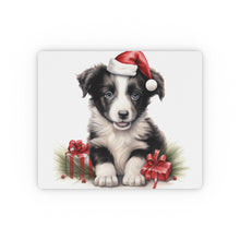 DistinctInk Mouse Pad - 1/4" Foam Rubber - Border Collie Puppy Drawing