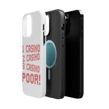 DistinctInk ToughCase for Apple iPhone, Compatible with MagSafe Charging - 1 Casino 2 Casino 3 Casino Poor