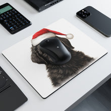 DistinctInk Mouse Pad - 1/4" Foam Rubber - Black Russian Terrier Puppy Drawing