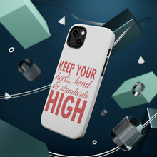DistinctInk ToughCase for Apple iPhone, Compatible with MagSafe Charging - Keep Your Heels Head & Standards high