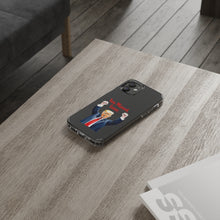 DistinctInk Clear Case for Apple iPhone or Samsung Galaxy - Trump "You Missed, Loser" Cartoon Design