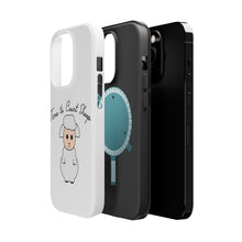 DistinctInk ToughCase for Apple iPhone, Compatible with MagSafe Charging - Time to Count Sheep - Lamb