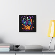 DistinctInk Canvas Wall Art with "Mindful Connections" for Halloween LGBTQ+ Pride