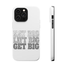 DistinctInk ToughCase for Apple iPhone, Compatible with MagSafe Charging - Eat Big Lift Big Get Big