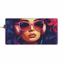 DistinctInk LED Gaming Mouse Pad with Living a Full Life Design for LGBTQ+ Pride