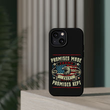 DistinctInk Tough Case for iPhone, Compatible with MagSafe Charging | Trump - Promises Made, Promises Kept | Conservative