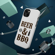 DistinctInk ToughCase for Apple iPhone, Compatible with MagSafe Charging - Beer & Barbecue BBQ