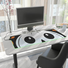 DistinctInk LED Gaming Mouse Pad with Ghost Skeleton Cartoon Pumpkin Design for Halloween