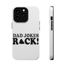 DistinctInk ToughCase for Apple iPhone, Compatible with MagSafe Charging - Dad Jokes Rock