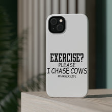 DistinctInk ToughCase for Apple iPhone, Compatible with MagSafe Charging - Exercise? Please I Chase Cows