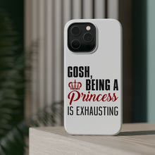 DistinctInk ToughCase for Apple iPhone, Compatible with MagSafe Charging - Gosh Being a Princess is Exhausting