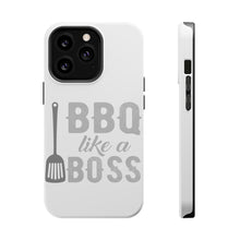 DistinctInk ToughCase for Apple iPhone, Compatible with MagSafe Charging - BBQ Like a Boss Barbecue