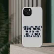 DistinctInk ToughCase for Apple iPhone, Compatible with MagSafe Charging - Engineers Aren't Boring Excited Over Boring Things