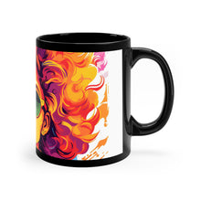 DistinctInk Black Coffee Mug - A World of Words for LGBTQ+ Pride