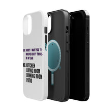 DistinctInk ToughCase for Apple iPhone, Compatible with MagSafe Charging - Whisper Dirty Things In My Ear Marriage