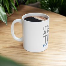 DistinctInk Glossy White Coffee / Tea Mug - It's Always a Good Time for Pilates