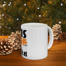 DistinctInk Glossy White Coffee / Tea Mug - This Chef is a Whisk Taker