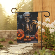 DistinctInk Garden & House Banner / Flag with Skellington's Spooky Soiree Design for Halloween