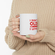 DistinctInk Glossy White Coffee / Tea Mug - I Don't Get Older I Level Up - Gamer
