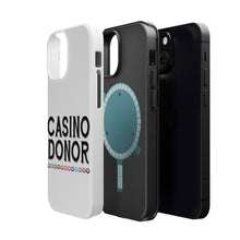 DistinctInk ToughCase for Apple iPhone, Compatible with MagSafe Charging - Casino Donor - Blackjack Gambling