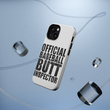 DistinctInk ToughCase for Apple iPhone, Compatible with MagSafe Charging - Official Baseball Butt Inspector