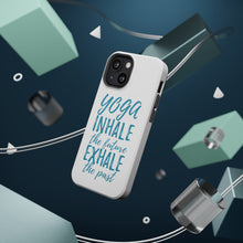DistinctInk ToughCase for Apple iPhone, Compatible with MagSafe Charging - Yoga Inhale the Future Exhale the Past