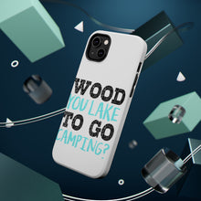 DistinctInk ToughCase for Apple iPhone, Compatible with MagSafe Charging - Wood You Lake to Go Camping