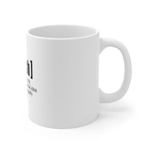 DistinctInk Glossy White Coffee / Tea Mug - Fit[ish] Definition Kind of Fit Likes Food