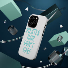 DistinctInk ToughCase for Apple iPhone, Compatible with MagSafe Charging - Pilates Hair Don't Care